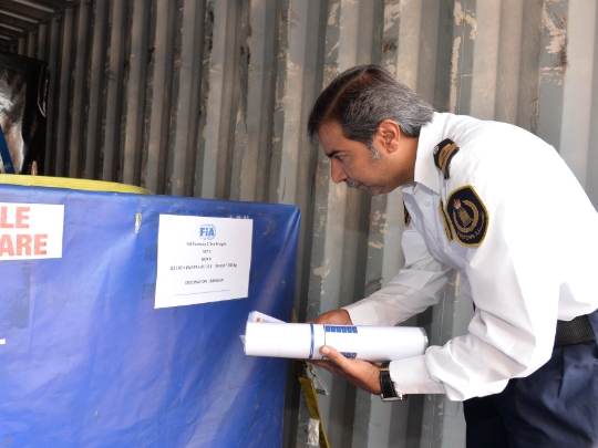 Customs Affairs processes 369 packages of the BIC-related event